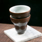 Handcrafted Kiln-Fired Ceramic Chinese Teacup (Pair)