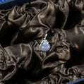 18K White Gold Diamond Natural Burmese Icy Lavender Floating Flower Gourd Toggle Clasp Pendant