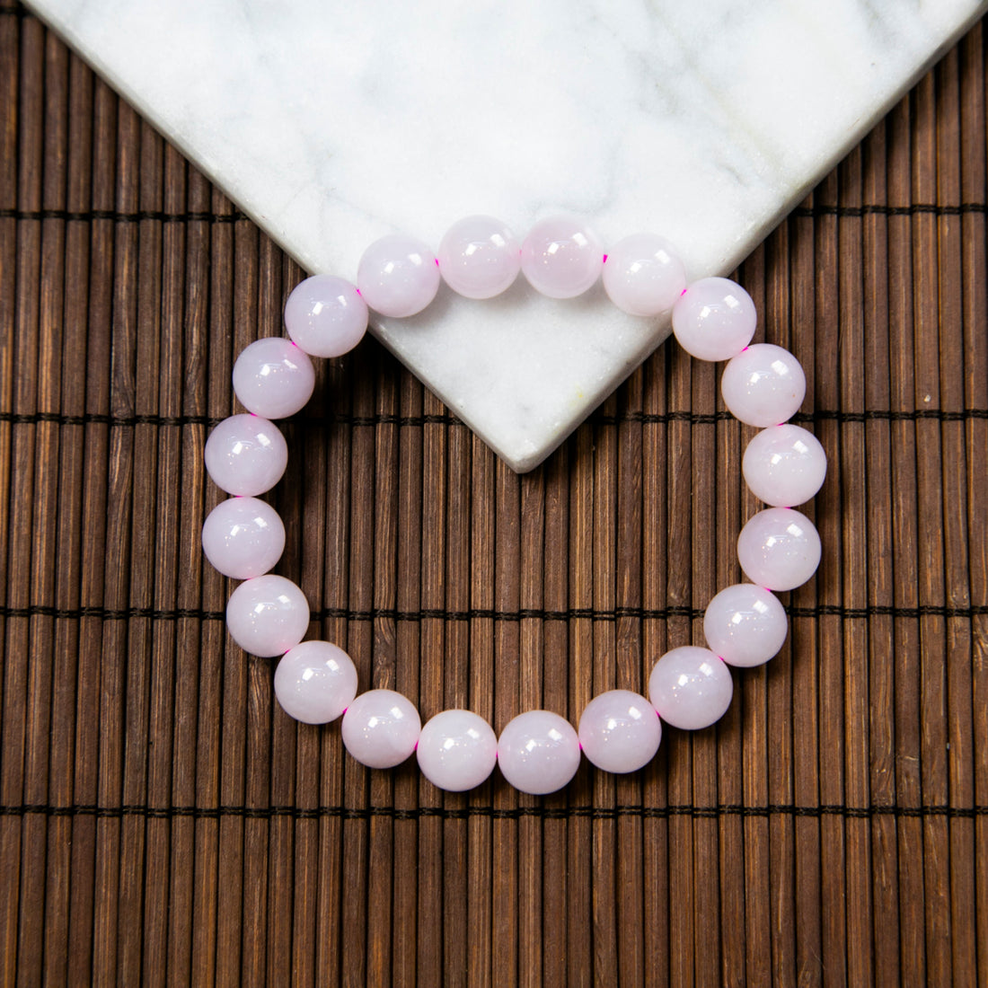 天然緬甸粉紅大珠手串 (價錢已包證書)