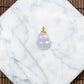 18K Platinum Diamond Natural Burmese Jade Icy Light Purple Gourd Pendant