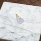 18K Platinum Diamond Natural Burmese Jade Icy Light Purple Gourd Pendant