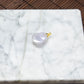 18K Platinum Diamond Natural Burmese Jade Icy Light Purple Gourd Pendant