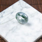 天然緬甸翡翠飄花玉戒