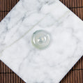 Natural Burmese Jade Icy White Piao Hua Ping An Donut