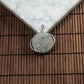 18K Platinum Diamond Natural Burmese Jade Icy White Piao Hua Planet Design Pendant