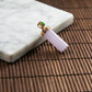 18K Gold Diamond Natural Burmese Jade Icy Lavender Pendant