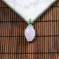 18K Platinum Diamond Natural Burmese Jade Icy Purple Gourd Pendant