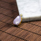 18K Gold Diamond Natural Burmese Jade Icy Purple Pendant