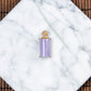 18K Rose Diamond Natural Burmese Jade Icy Purple Pendant