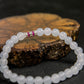 Natural Burmese Two-Tone Pink-Purple Jadeite Bracelet