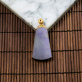 18K Rose Gold Diamond Natural Burmese Jade Icy Purple Pendant