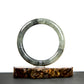 天然緬甸翡翠烏雞圓條手鐲 (適合手圍 52-54mm)