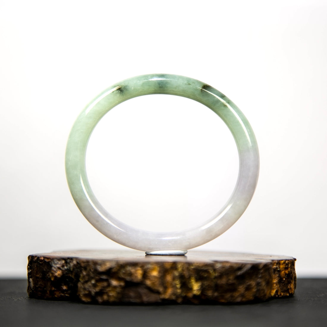 Natural Burmese Spring-Color Guifei Jadeite Bangle (Fits Wrist Size 51-53mm)