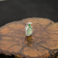18K White Gold Diamond-Set Natural Burmese Vivid Green & Ice Pale Green Jadeite Cabochon Pendant