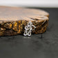 18K White Gold Diamond-Set Natural Burmese Sweet Vivid-Green Double Gourd Snap-Clasp Pendant