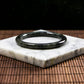 Natural Burmese Jade Full Color Wuji Black Jade Full Circle Bangle (Fits 53-55mm)