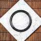 Natural Burmese Jade Full Color Wuji Black Jade Full Circle Bangle (Fits 53-55mm)