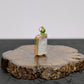 18K White Gold Diamond-Set Natural Burmese Vivid Green & White-Base Pale Green Blessing Melon Pendant
