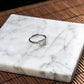 S925 Zircon Natural Burmese Jade Icy White Adjustable Ring