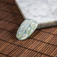 Natural Burmese Jade Icy White Piao Hua Leaf Carved Jade (With Punched Hole)