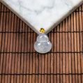 18K Gold Diamond Natural Burmese Jade Icy White Hulu Pendant