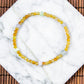 Natural Burmese Jade Icy Yellow Beaded Bracelet with Shaped Beads