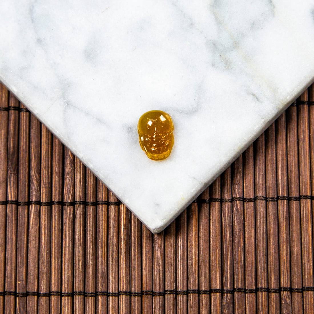 Natural Burmese Jade Red Carved Jade Pixiu (With Punched Hole)