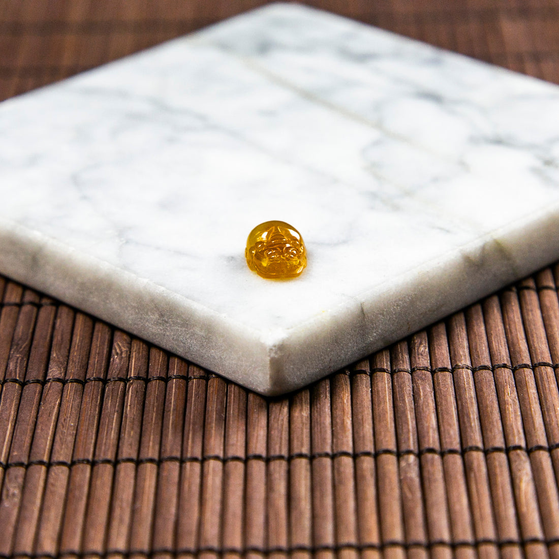 Natural Burmese Jade Red Carved Jade Pixiu (With Punched Hole)