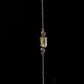 S925鑲鋯石天然緬甸翡翠冰黃翡隨形手鏈 (適合手圍 16-19cm)