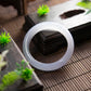 天然緬甸翡翠高冰淡春彩正圈手鐲 (適合手圍 50-52 mm)