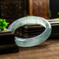 天然緬甸翡翠光感高冰種飄花正圈手鐲 (適合手圍 54-56 mm)