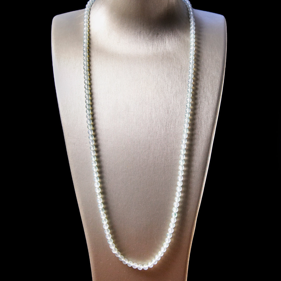 天然緬甸翡翠高冰種飄花珠串