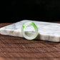 Natural Burmese Jade White & Green Jade Ring