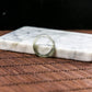 Natural Burmese Jade Lustrous Icy Black Wuji Jade Ring