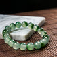 天然緬甸翡翠冰種飄辣綠手珠串