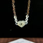 S925 Natural Burmese Jade Icy Light Green Heart Bracelet