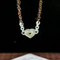 S925 Natural Burmese Jade Icy Light Green Heart Bracelet