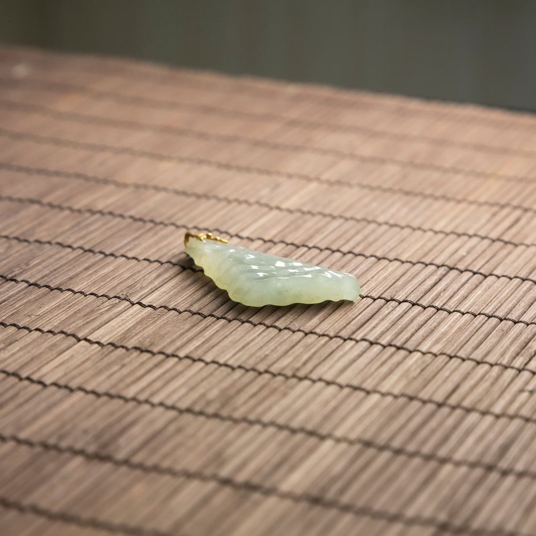 18K黃金冰種隨形吊墜