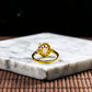 S925 Zircon Natural Burmese Jade Lavender Cabochon Adjustable Ring