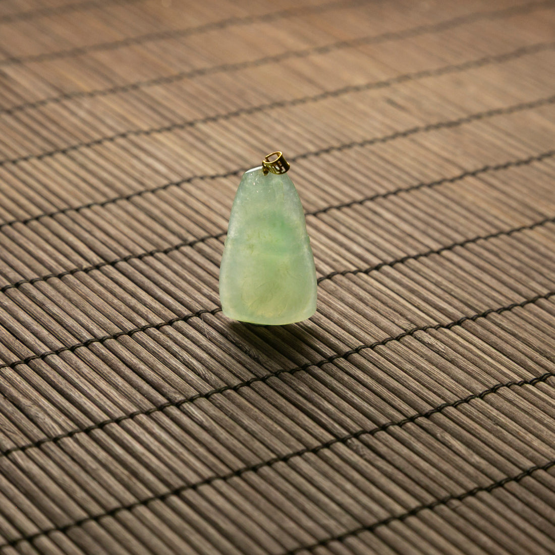 18K天然緬甸冰種節節上升翡翠吊墜