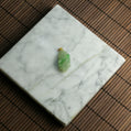 18K天然緬甸冰種白菜翡翠吊墜