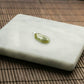 18K Gold Natural Burmese Jade Icy Yellow Fish Pendant