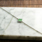 Natural Burmese Jade Bluish Green Clover S925 Silver Bracelet
