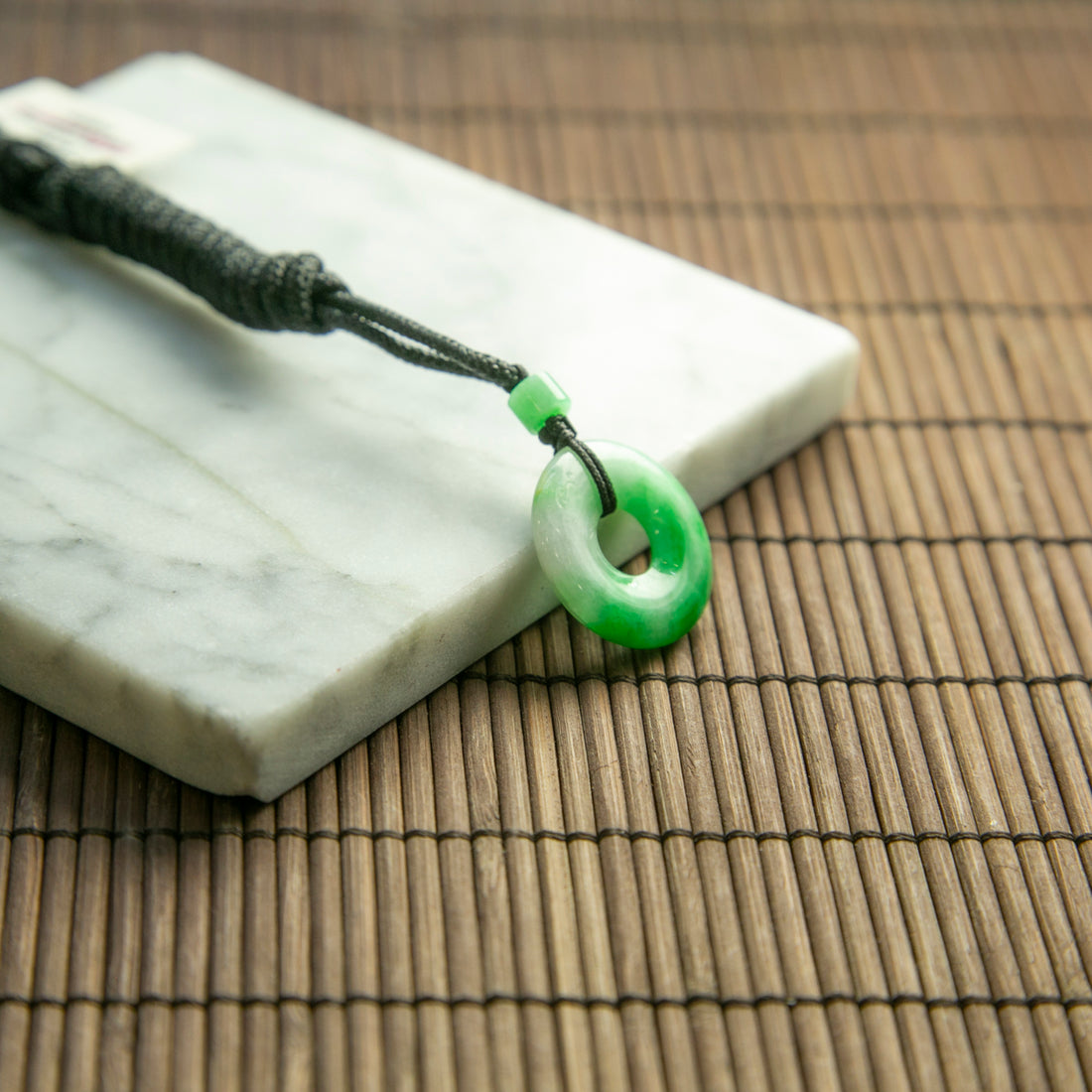 天然緬甸翡翠母子扣吊墜