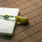 Natural Burmese Yellow Jadeite "Lotus Pond Fun" Pendant