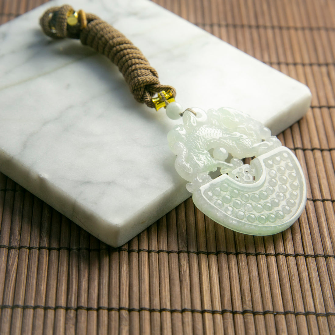 天然緬甸翡翠花件牌吊墜