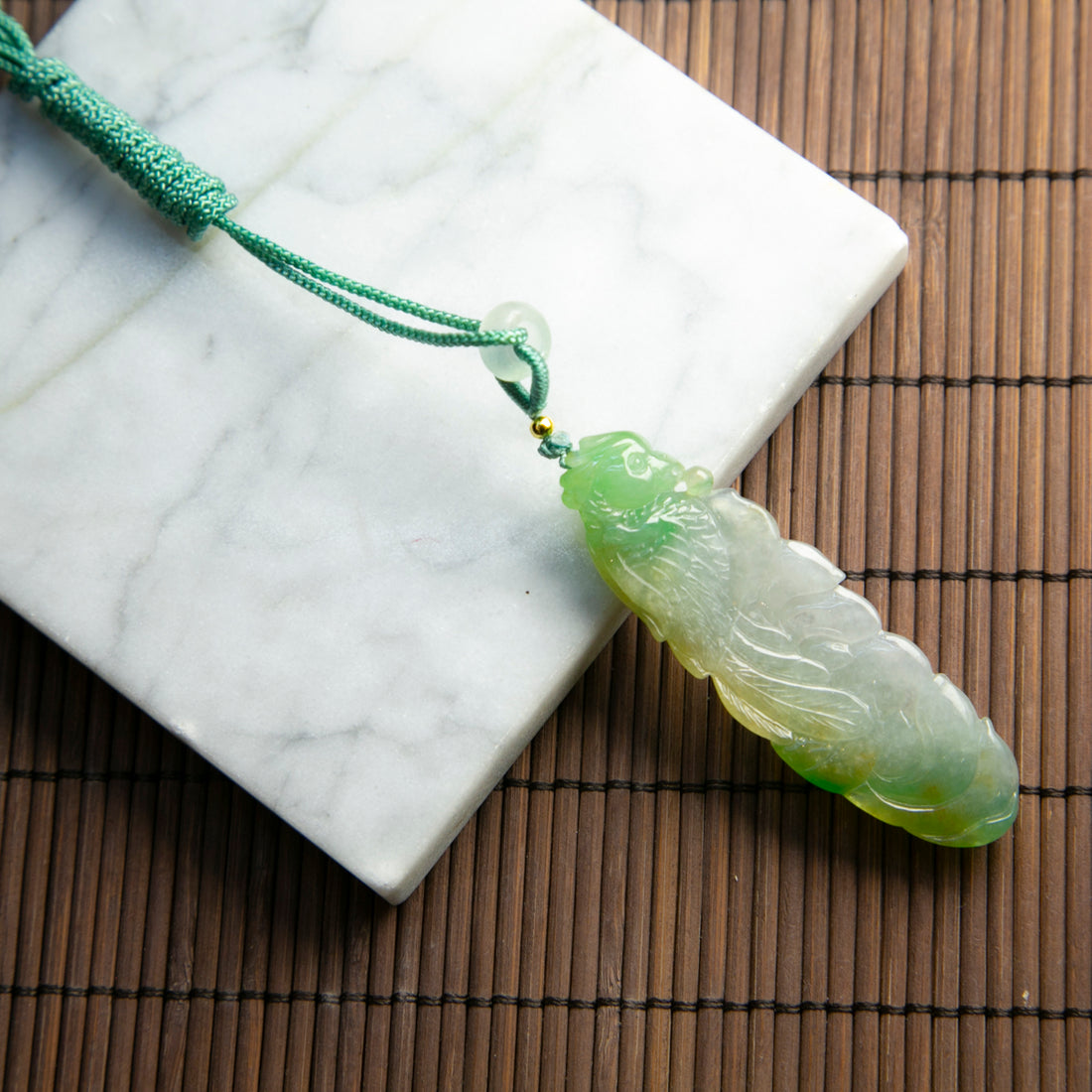 天然緬甸翡翠三彩英明神武掛件