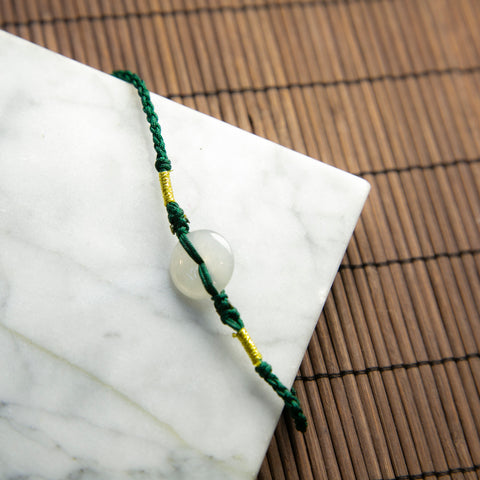 Green Knotted Bracelet