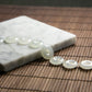 Natural Burmese Jade Icy White Ping An Donut