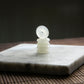 Natural Burmese Jade Icy White Ping An Donut